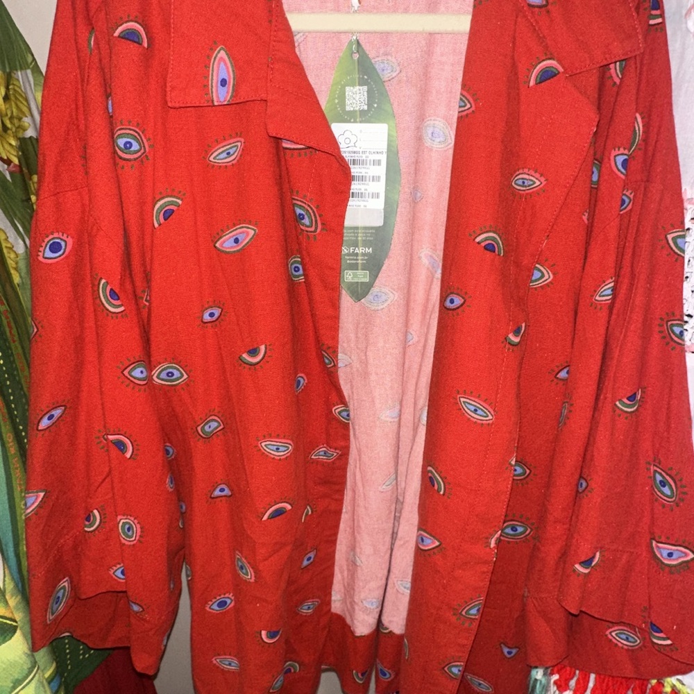 Red Evil Eye Kimono - Brazil exclusive